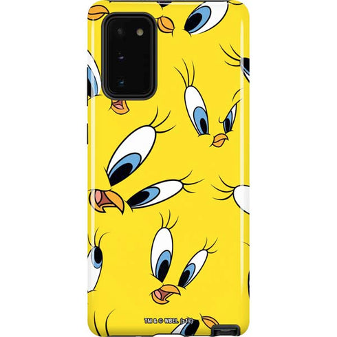 Looney Tunes Tweety Bird Super Sized Pattern Galaxy Note20 5G Pro Case