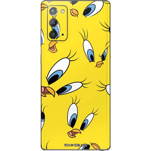 Looney Tunes Tweety Bird Super Sized Pattern Galaxy Note20 5G Skin