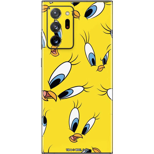 Looney Tunes Tweety Bird Super Sized Pattern Galaxy Note20 Ultra 5G Skin