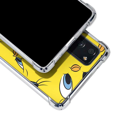Looney Tunes Tweety Bird Super Sized Pattern Galaxy S20 FE Clear Case
