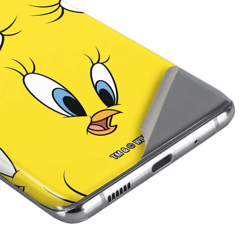 Looney Tunes Tweety Bird Super Sized Pattern Galaxy S20 Skin