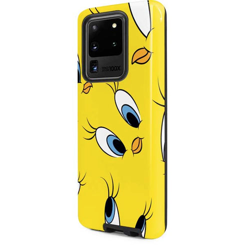 Looney Tunes Tweety Bird Super Sized Pattern Galaxy S20 Ultra 5G Pro Case