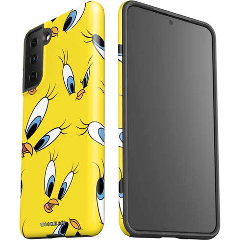 Looney Tunes Tweety Bird Super Sized Pattern Galaxy S21 FE Pro Case