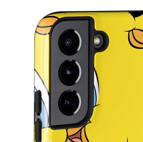 Looney Tunes Tweety Bird Super Sized Pattern Galaxy S22 Plus Pro Case