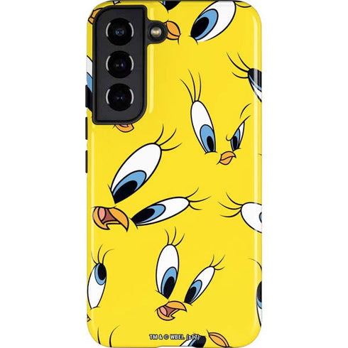 Looney Tunes Tweety Bird Super Sized Pattern Galaxy S22 Pro Case