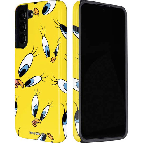 Looney Tunes Tweety Bird Super Sized Pattern Galaxy S22 Pro Case