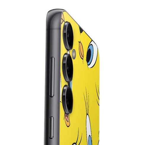 Looney Tunes Tweety Bird Super Sized Pattern Galaxy S23 FE Skin