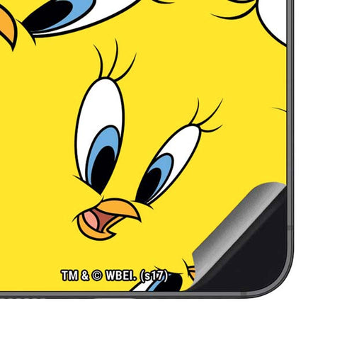 Looney Tunes Tweety Bird Super Sized Pattern Galaxy S23 FE Skin