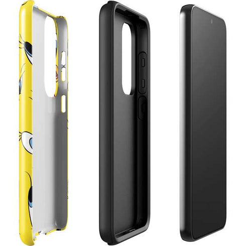 Looney Tunes Tweety Bird Super Sized Pattern Galaxy S23 Plus Pro Case