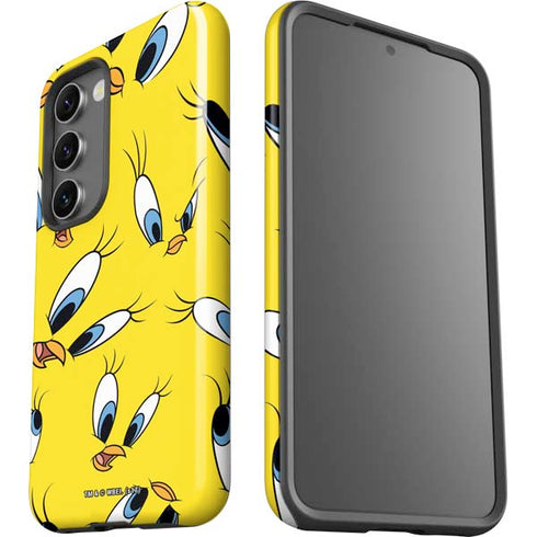 Looney Tunes Tweety Bird Super Sized Pattern Galaxy S23 Plus Pro Case