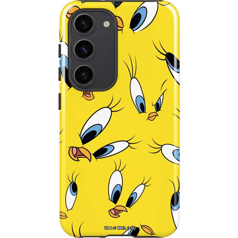 Looney Tunes Tweety Bird Super Sized Pattern Galaxy S23 Pro Case