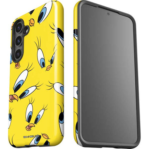 Looney Tunes Tweety Bird Super Sized Pattern Galaxy S24 Plus Impact Case