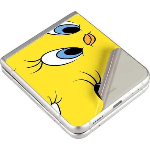 Looney Tunes Tweety Bird Super Sized Pattern Galaxy Z Flip3 5G Skin