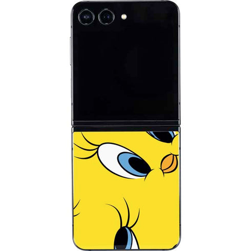Looney Tunes Tweety Bird Super Sized Pattern Galaxy Z Flip5 5G Skin