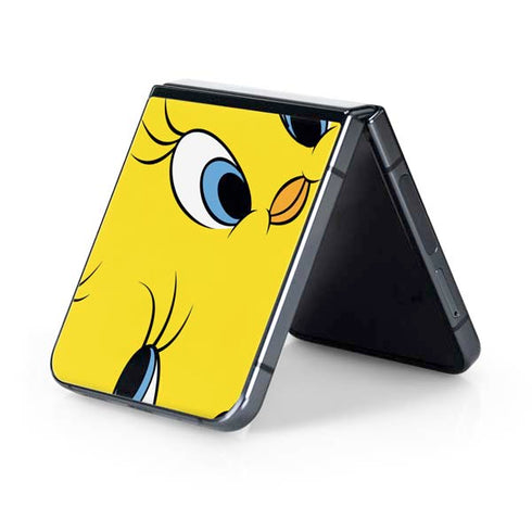 Looney Tunes Tweety Bird Super Sized Pattern Galaxy Z Flip5 5G Skin