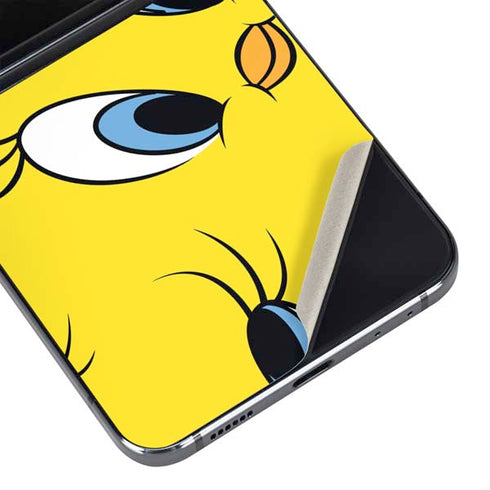 Looney Tunes Tweety Bird Super Sized Pattern Galaxy Z Flip5 5G Skin