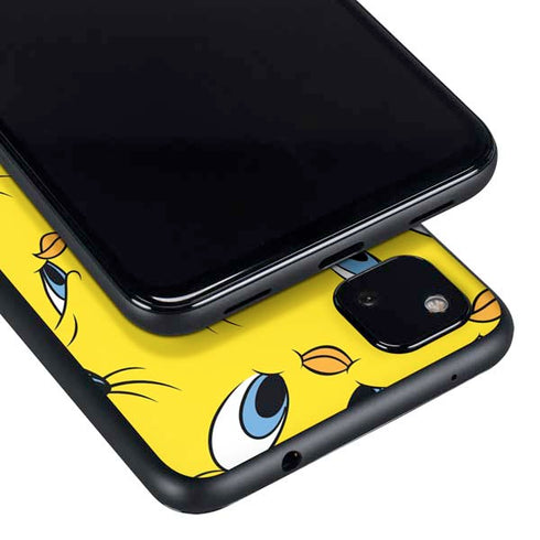 Looney Tunes Tweety Bird Super Sized Pattern Google Pixel 4a Skin