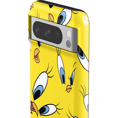Looney Tunes Tweety Bird Super Sized Pattern Google Pixel 8 Pro Impact Case