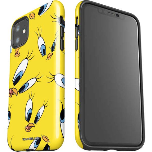 Looney Tunes Tweety Bird Super Sized Pattern iPhone 11 Impact Case