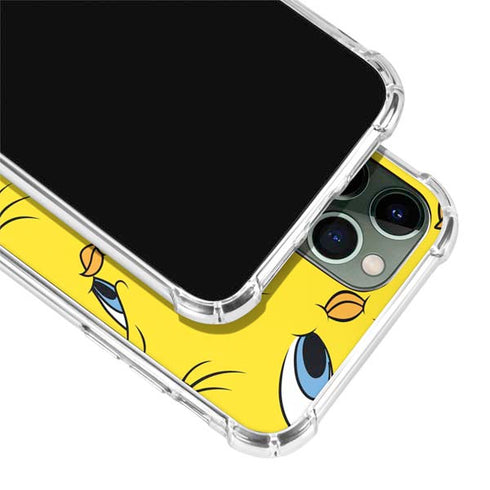 Looney Tunes Tweety Bird Super Sized Pattern iPhone 11 Pro Max Clear Case