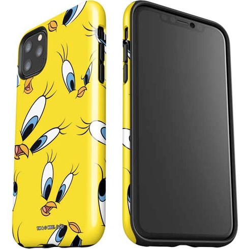 Looney Tunes Tweety Bird Super Sized Pattern iPhone 11 Pro Max Impact Case