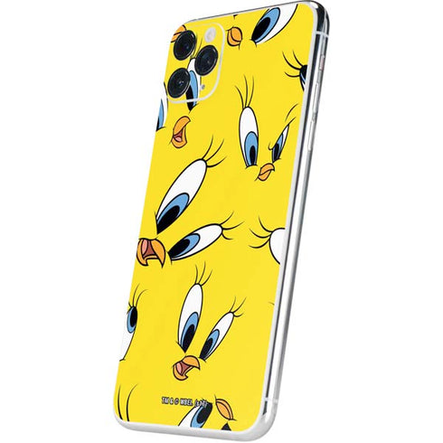 Looney Tunes Tweety Bird Super Sized Pattern iPhone 11 Pro Max Skin