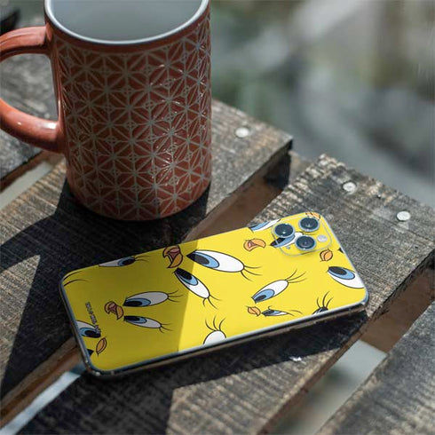 Looney Tunes Tweety Bird Super Sized Pattern iPhone 11 Pro Max Skin