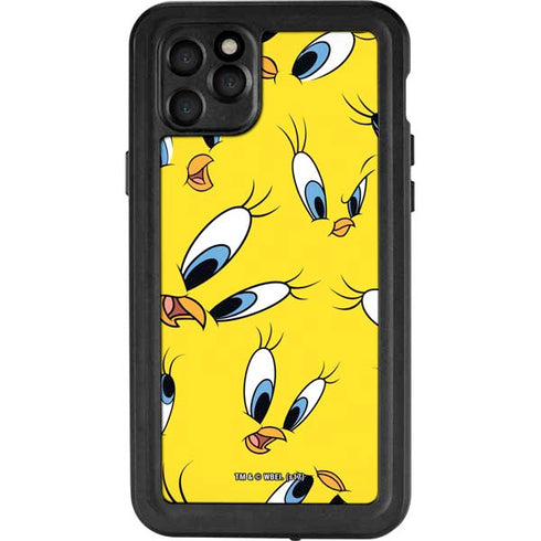 Looney Tunes Tweety Bird Super Sized Pattern iPhone 11 Pro Max Waterproof Case