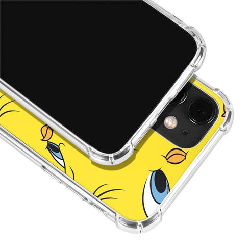 Looney Tunes Tweety Bird Super Sized Pattern iPhone 12 Clear Case