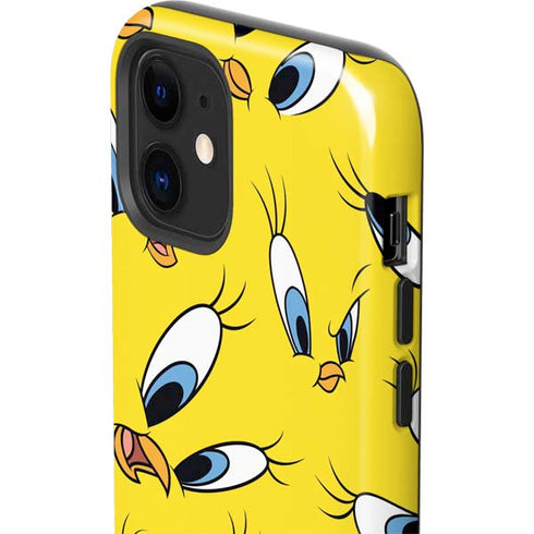 Looney Tunes Tweety Bird Super Sized Pattern iPhone 12 Impact Case