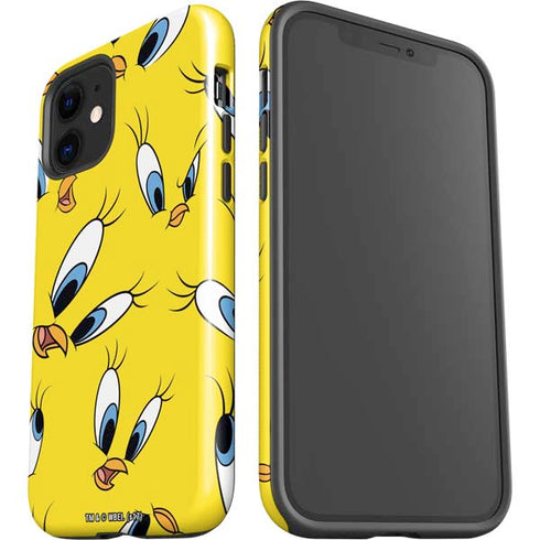 Looney Tunes Tweety Bird Super Sized Pattern iPhone 12 Impact Case