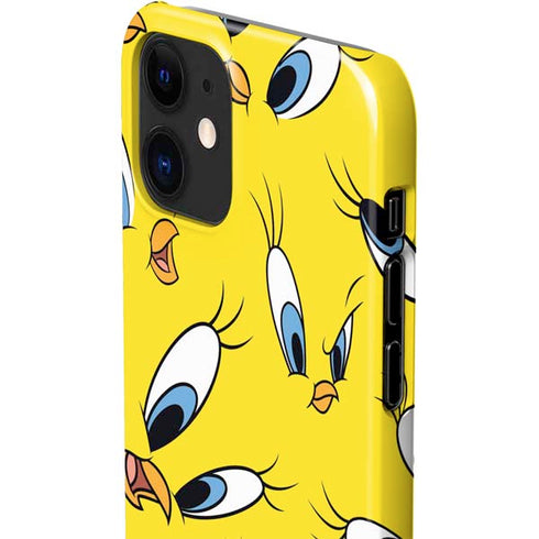 Looney Tunes Tweety Bird Super Sized Pattern iPhone 12 Mini Lite Case