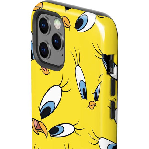 Looney Tunes Tweety Bird Super Sized Pattern iPhone 12 Pro Max Impact Case