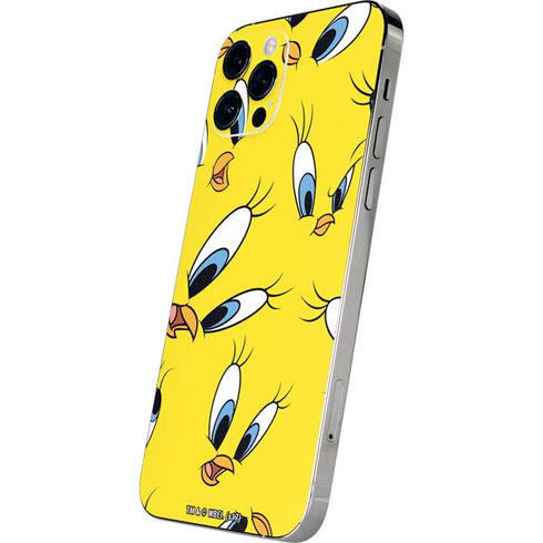 Looney Tunes Tweety Bird Super Sized Pattern iPhone 12 Pro Max Skin