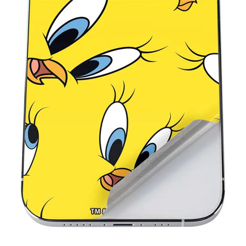 Looney Tunes Tweety Bird Super Sized Pattern iPhone 12 Pro Max Skin