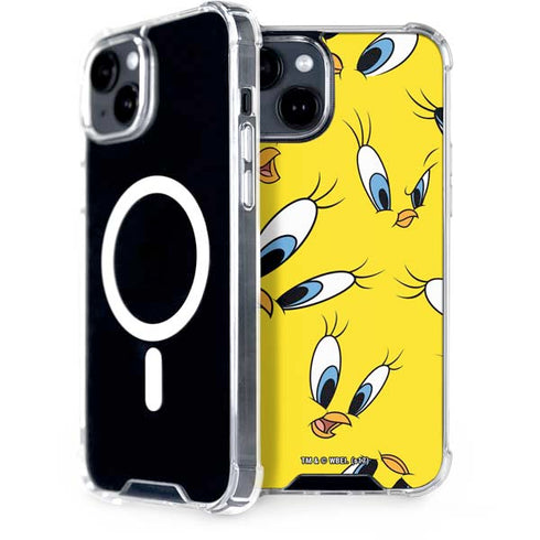 Looney Tunes Tweety Bird Super Sized Pattern iPhone 13 MagSafe Case