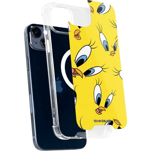 Looney Tunes Tweety Bird Super Sized Pattern iPhone 13 MagSafe Case