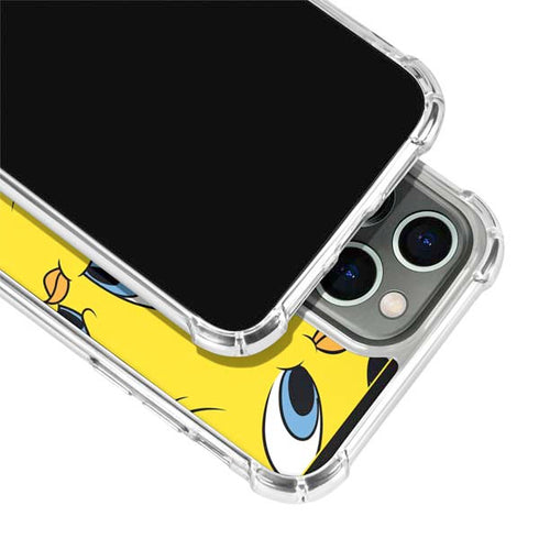 Looney Tunes Tweety Bird Super Sized Pattern iPhone 13 Pro Max Clear Case