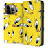 Looney Tunes Tweety Bird Super Sized Pattern iPhone 15 Pro Max Folio Case