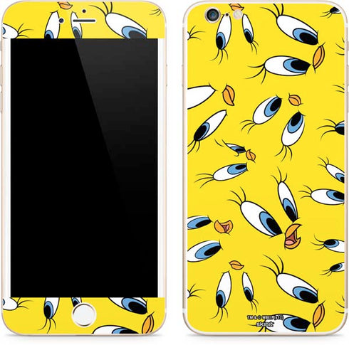 Looney Tunes Tweety Bird Super Sized Pattern iPhone 6/6s Plus Skin
