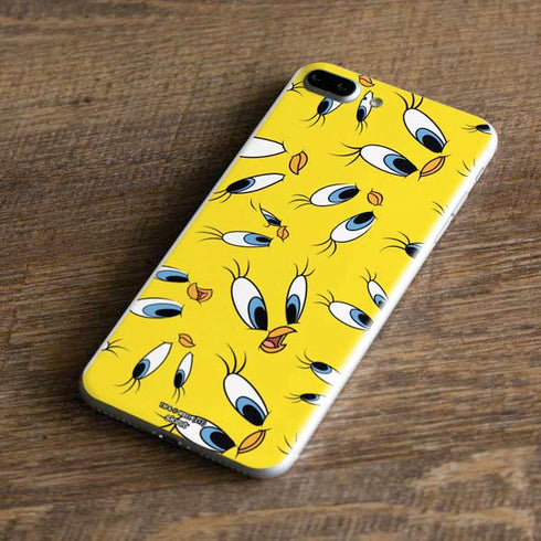 Looney Tunes Tweety Bird Super Sized Pattern iPhone 8 Plus Skin
