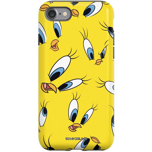 Looney Tunes Tweety Bird Super Sized Pattern iPhone SE (2nd & 3rd Gen) Pro Case
