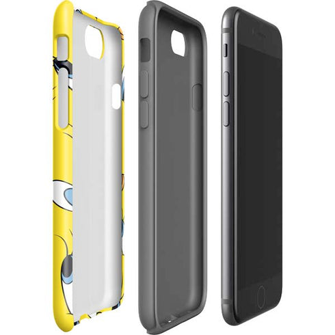 Looney Tunes Tweety Bird Super Sized Pattern iPhone SE (2nd & 3rd Gen) Pro Case