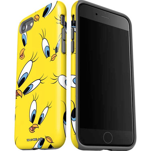 Looney Tunes Tweety Bird Super Sized Pattern iPhone SE (2nd & 3rd Gen) Pro Case