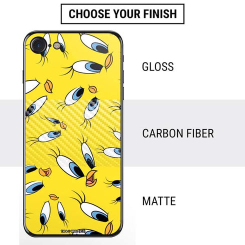 Looney Tunes Tweety Bird Super Sized Pattern iPhone SE (2nd & 3rd Gen) Skin