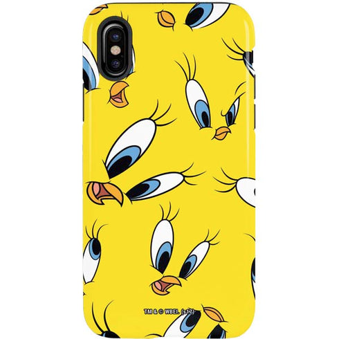 Looney Tunes Tweety Bird Super Sized Pattern iPhone X Pro Case