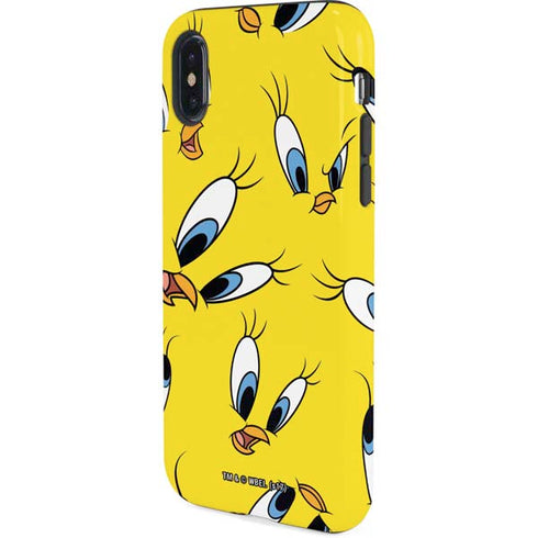 Looney Tunes Tweety Bird Super Sized Pattern iPhone X Pro Case