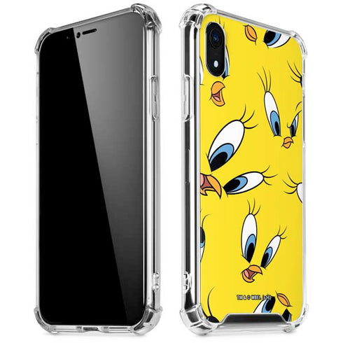 Looney Tunes Tweety Bird Super Sized Pattern iPhone XR Clear Case