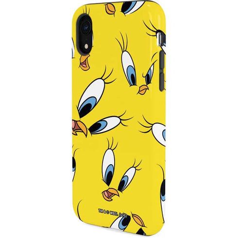 Looney Tunes Tweety Bird Super Sized Pattern iPhone XR Pro Case