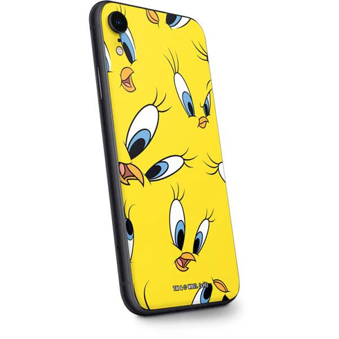 Looney Tunes Tweety Bird Super Sized Pattern iPhone XR Skin